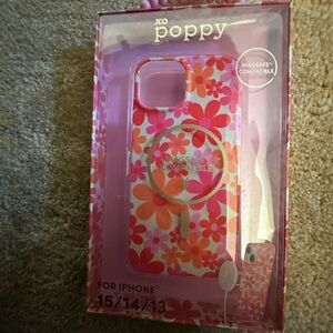 Floral iPhone Case - Pink and Orange